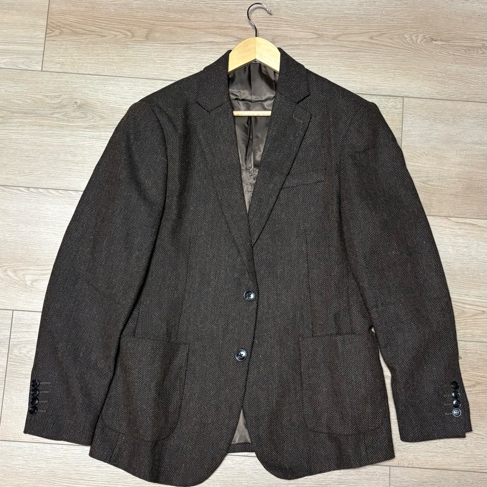 Men’s Brown Tweed Jacket Size M
